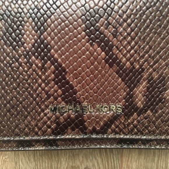 Michael Kors snakeskin effect chain crossbody bag - Picture 2 of 7